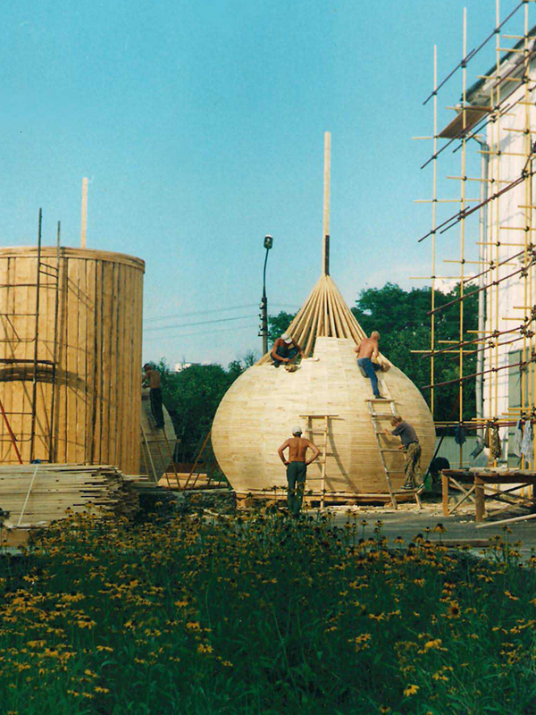 Обновление куполов Успенского собора (фото Сычева В.П.)